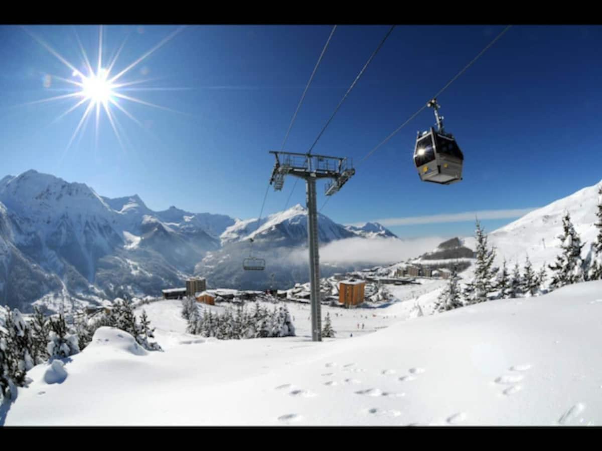 Appartement 6 places aux pieds des pistes avec piscine, wifi et parking privé PMR Orcières Extérieur photo