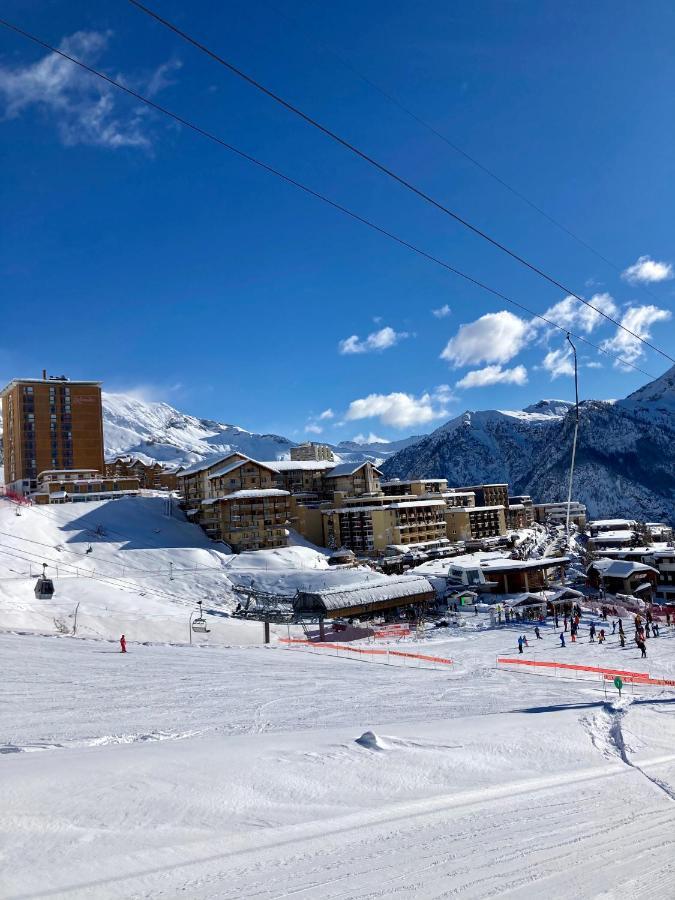 Appartement 6 places aux pieds des pistes avec piscine, wifi et parking privé PMR Orcières Extérieur photo