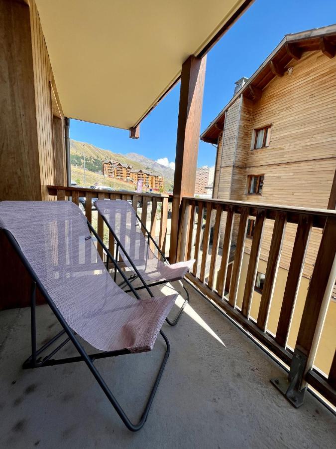 Appartement 6 places aux pieds des pistes avec piscine, wifi et parking privé PMR Orcières Extérieur photo